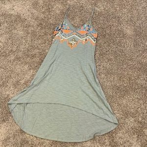 Colorful, sequined, casual party dress.